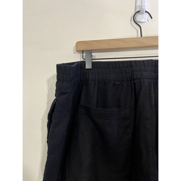 Linen Pull On Pants 2XLT Coastal Beach Minimalist Scandi Capsule Relax Lounge - Picture 7 of 16